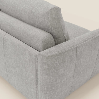 Elios Divano letto con morbidi cuscini spalliera in tessuto smacchiabile T24 grigio