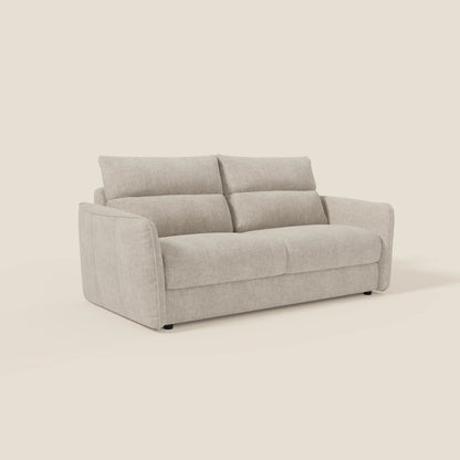 Elios Divano letto con morbidi cuscini spalliera in tessuto smacchiabile T24 bianco latte