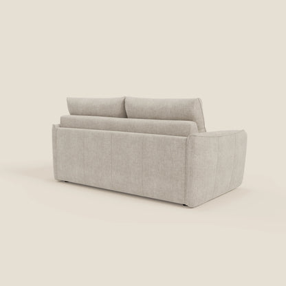 Elios Divano letto con morbidi cuscini spalliera in tessuto smacchiabile T24 bianco latte