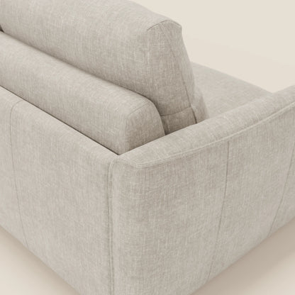 Elios Divano letto con morbidi cuscini spalliera in tessuto smacchiabile T24 bianco latte