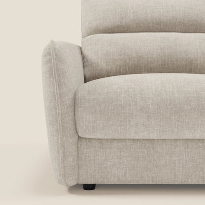 Elios Divano letto con morbidi cuscini spalliera in tessuto smacchiabile T24 bianco latte