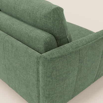 Elios Divano letto con morbidi cuscini spalliera in tessuto smacchiabile T24 verde oliva