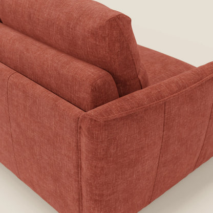 Elios Divano letto con morbidi cuscini spalliera in tessuto smacchiabile T24 ruggine