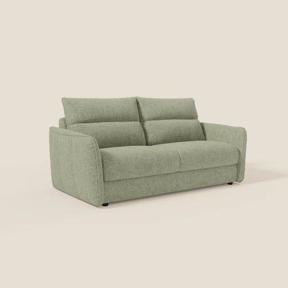 Elios Divano letto con morbidi cuscini spalliera in tessuto smacchiabile T24 verde salvia