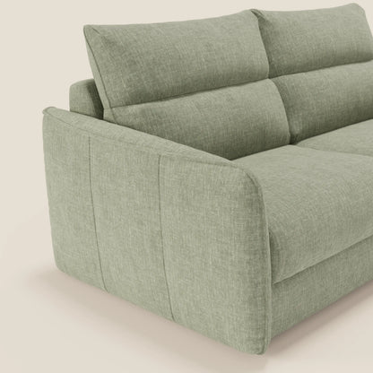 Elios Divano letto con morbidi cuscini spalliera in tessuto smacchiabile T24 verde salvia