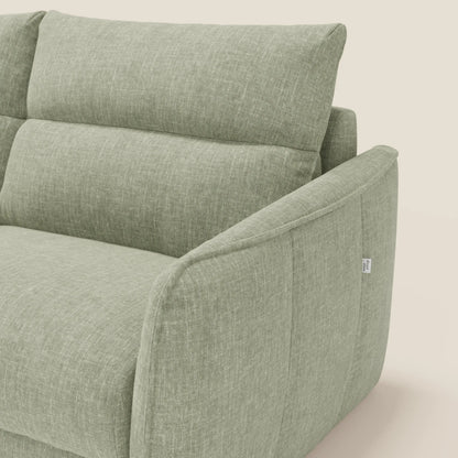 Elios Divano letto con morbidi cuscini spalliera in tessuto smacchiabile T24 verde salvia