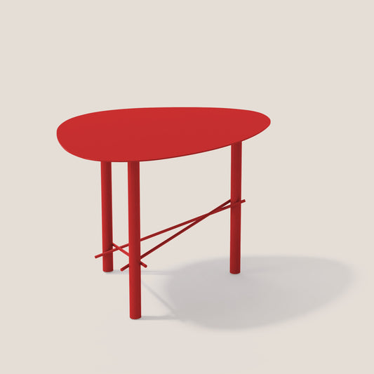 Cookie tavolino alto da salotto in metallo papavero