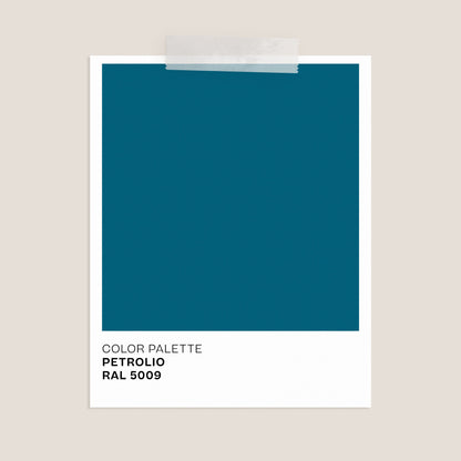 Costance tavolino rotondo con vassoio da salotto in metallo petrolio