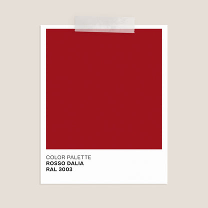 Finity tavolino triangolare per combinazioni modulari in diverse colorazioni rosso dalia