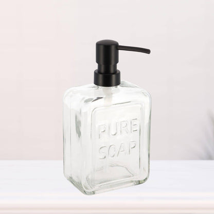 vintage Glass Soap Dispenser PURE SOAP 18 FL OZ - 18 Fl Oz
