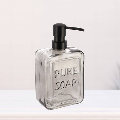 vintage Glass Soap Dispenser PURE SOAP 18 FL OZ - 18 Fl Oz