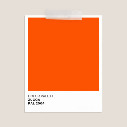 Finity tavolino triangolare per combinazioni modulari in diverse colorazioni zucca