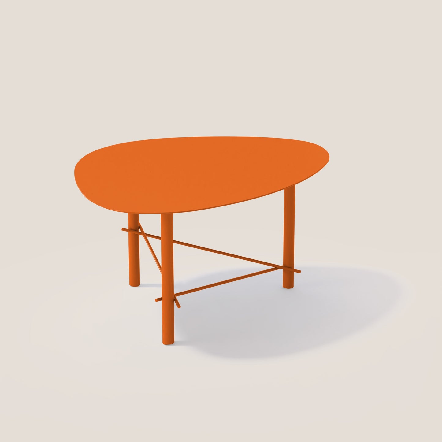 Cookie basso tavolino da salotto in metallo zucca